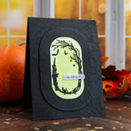 This Calls For Confetti Midnight Stillness Embossing Folder a halloween hello card