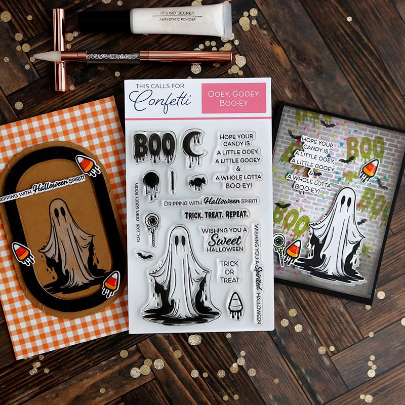 This Calls For Confetti Ooey, Gooey, Boo-ey Clear Stamps