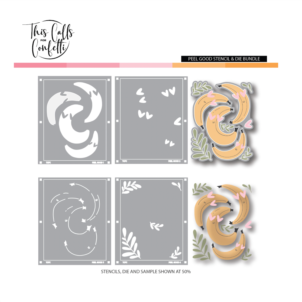 This Calls For Confetti Peel Good Stencil and Die Bundle