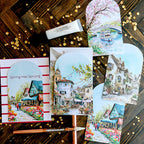 This Calls For Confetti Petals and Pathways Ephemera Pack colorful houses
