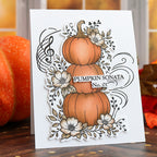 This Calls For Confetti Pumpkin Sonata No. 01 Dies pumpkin stack card
