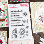 This Calls For Confetti Snow Much To Say Clear Stamps