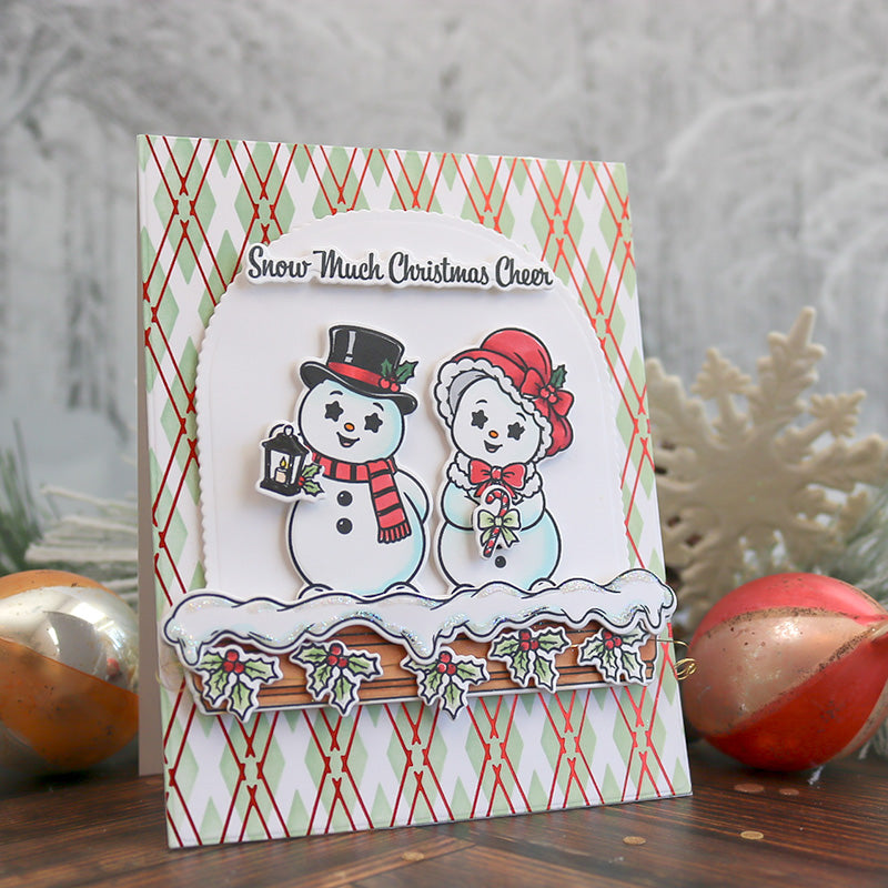 This Calls For Confetti Snow Much to Remember Outline Dies snow much christmas cheer card