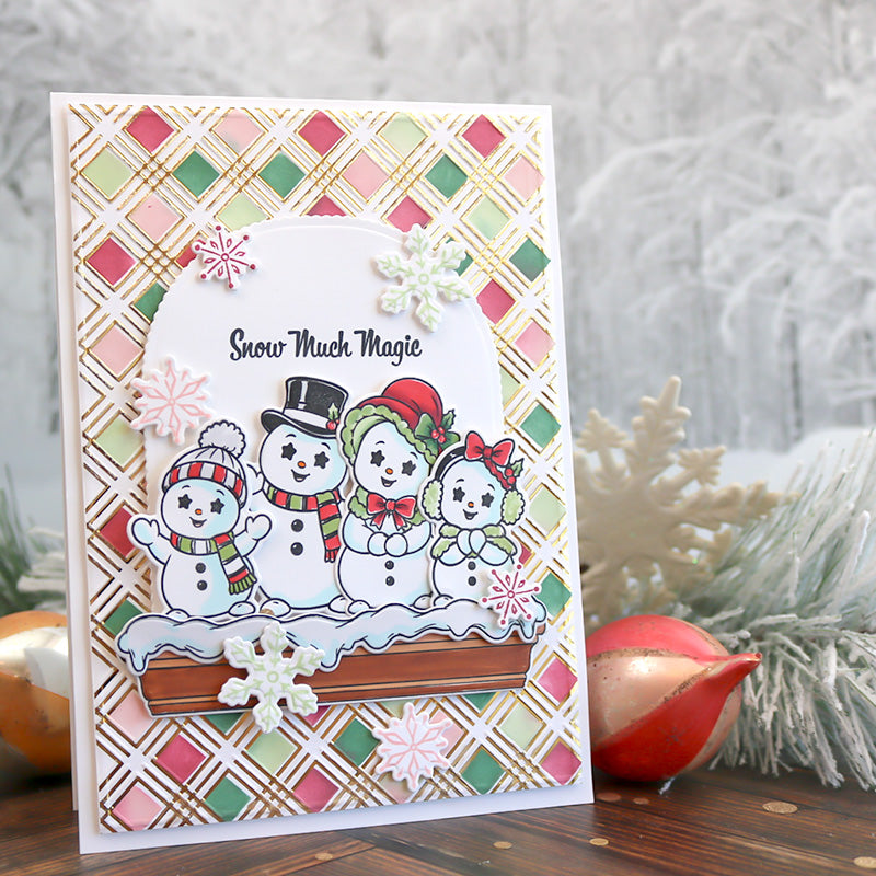 This Calls For Confetti Snow Much to Remember Outline Dies snow much magic card