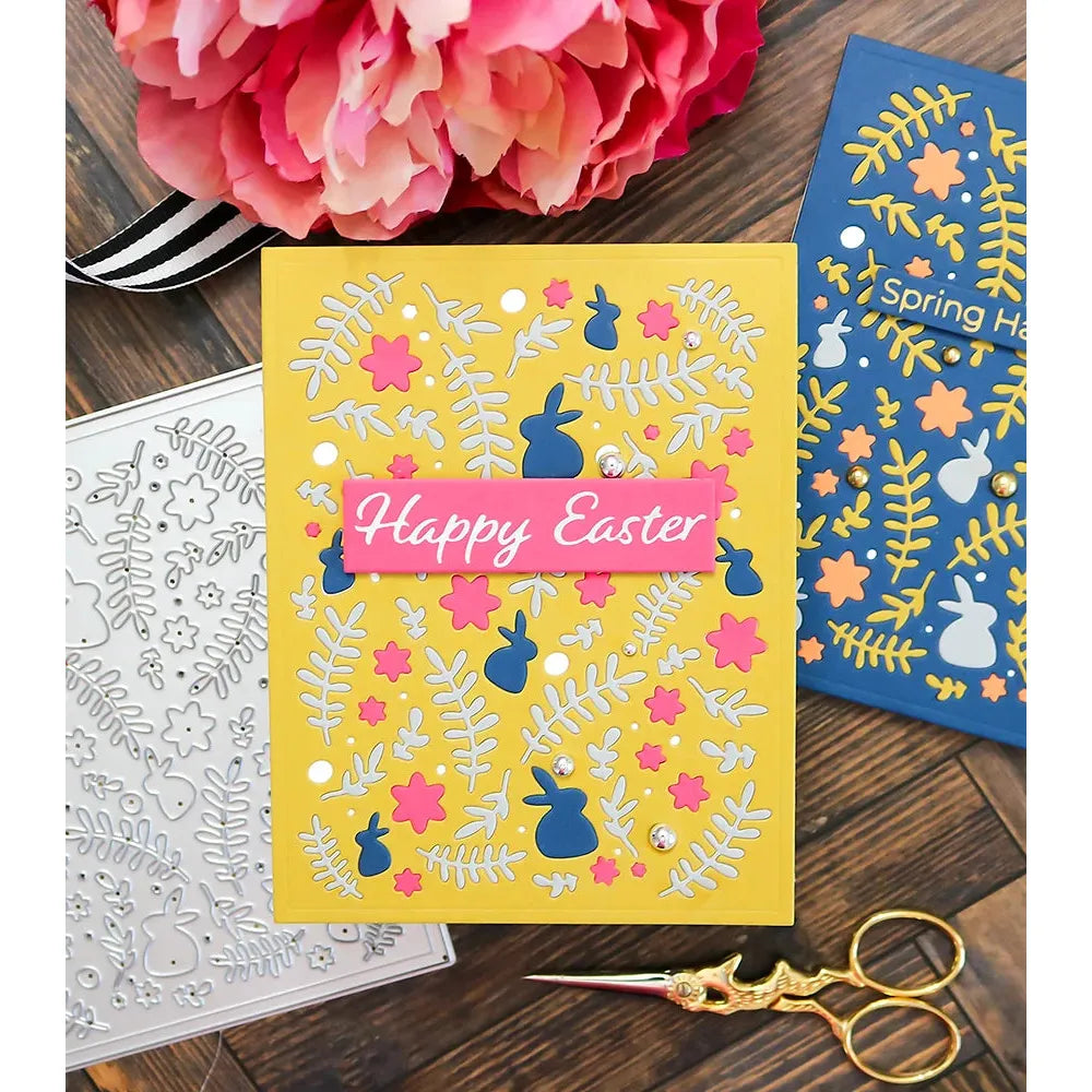 This Calls For Confetti Spring Has Sprung Cover Plate Die and Stencil Set happy easter