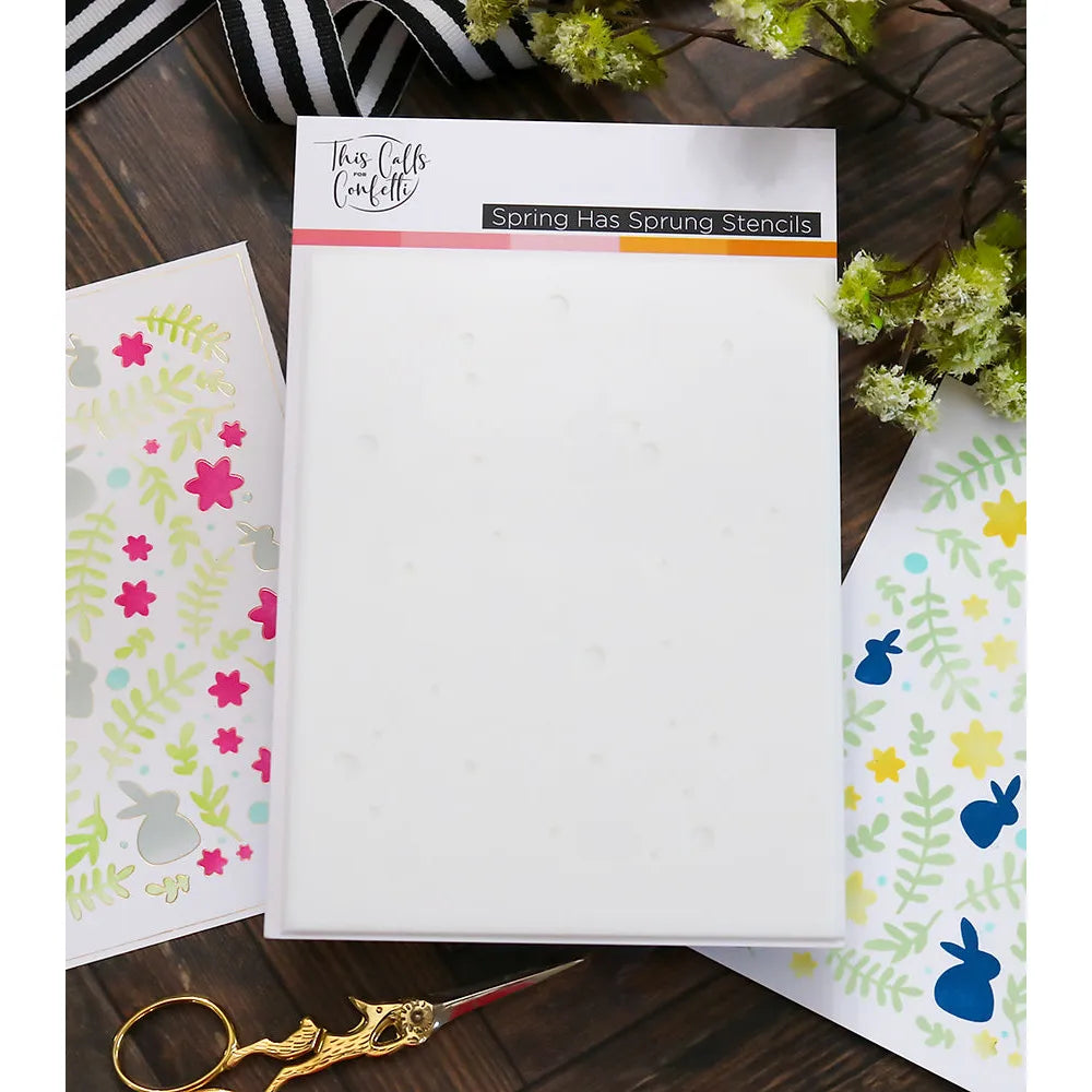 This Calls For Confetti Spring Has Sprung Stencils
