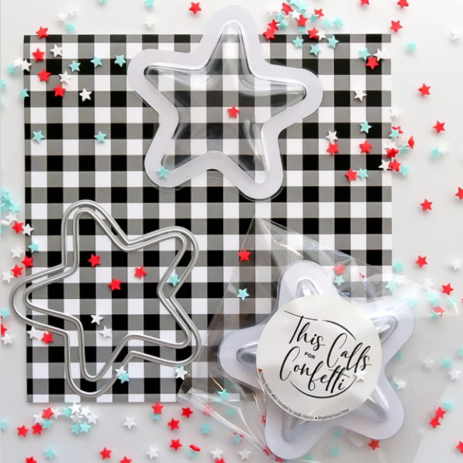 This Calls For Confetti Star Shaped Shaker Pouch and Die Starter Kit