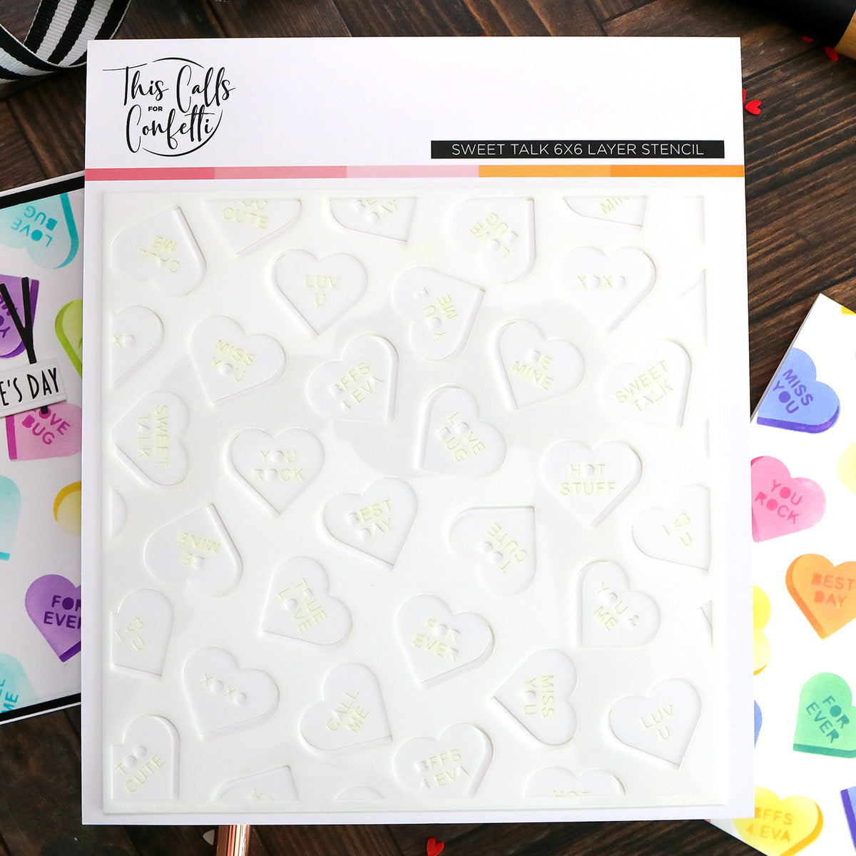 This Calls For Confetti Sweet Talk Layering Stencils