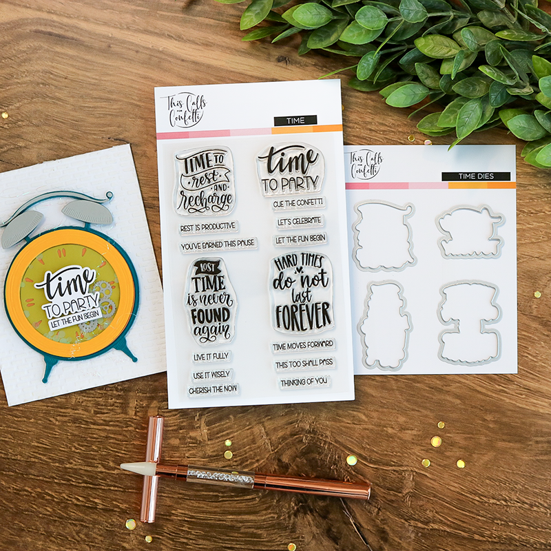 This Calls For Confetti Time Clear Stamp and Die Set