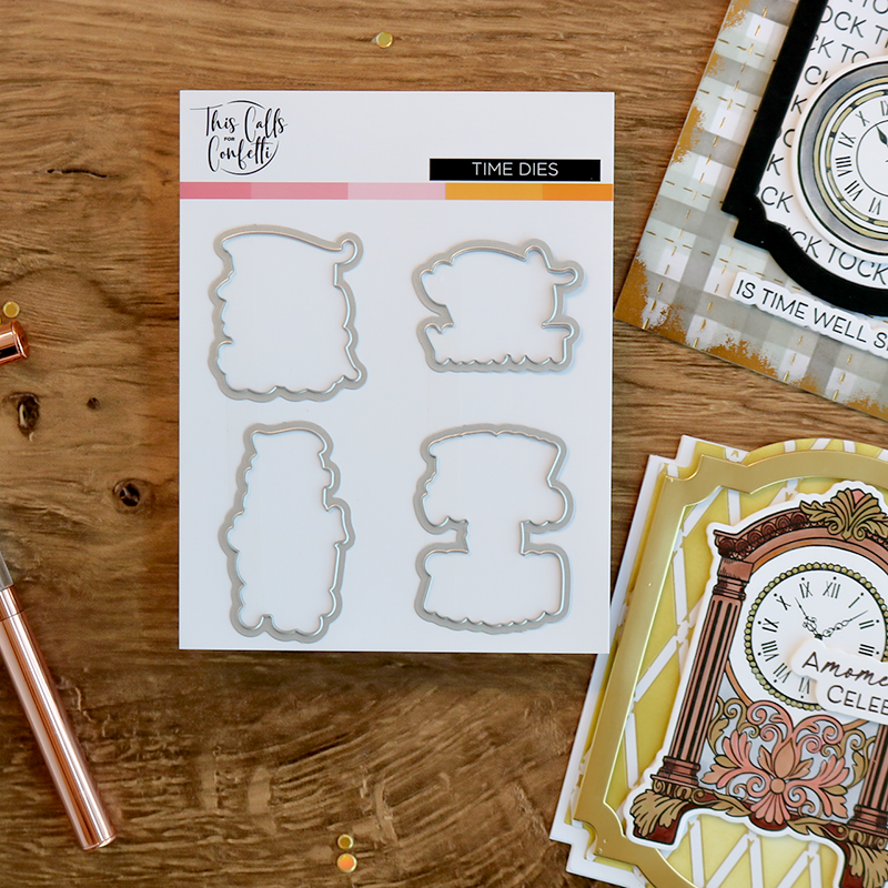 This Calls For Confetti Time Clear Stamp and Die Set image 2