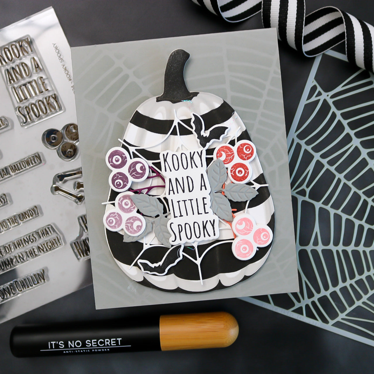 This Calls For Confetti Web Stencil pumpkin