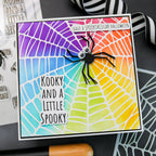 This Calls For Confetti Web Stencil rainbow