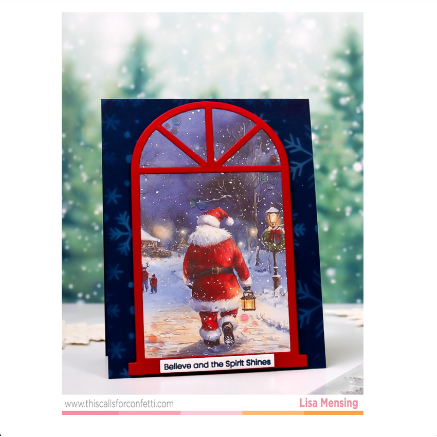 This Calls For Confetti Windowscapes Believe Ephemera Pack santa