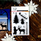 This Calls For Confetti Windowscapes Christmas Clear Stamps 1