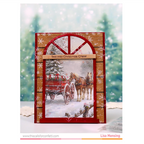 This Calls For Confetti Windowscapes Country Christmas Ephemera Pack horses