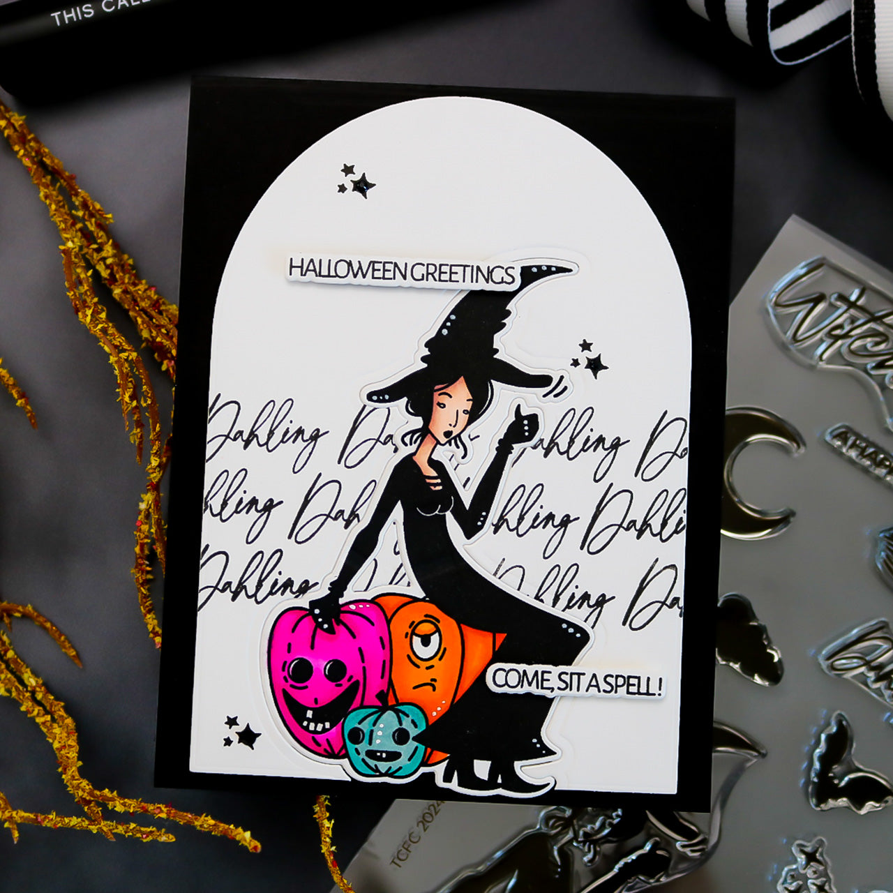This Calls For Confetti Witching You Clear Stamp and Die Set spell