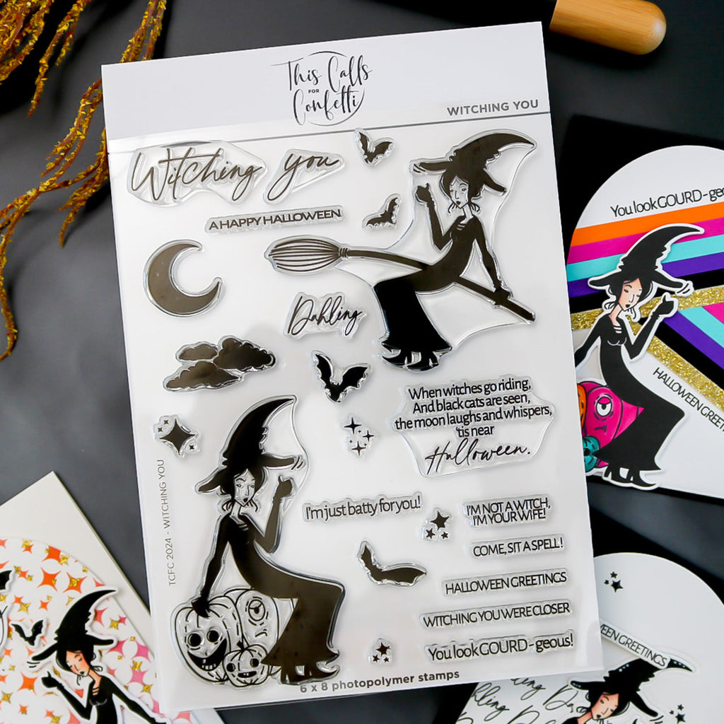This Calls For Confetti Witching You Clear Stamps