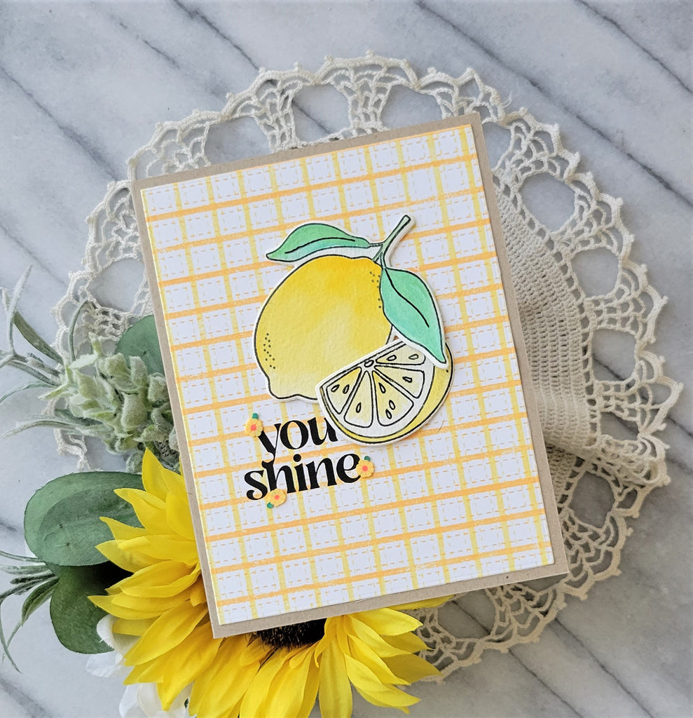 Simon Says Cling Stamp Ticking sss102695 Just A Note You Shine  Card | color-code:ALT02