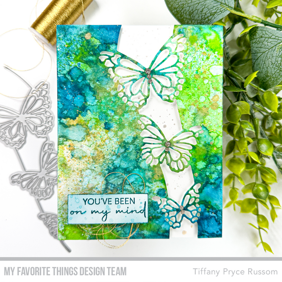 My Favorite Things You Give Me Butterflies Clear Stamps and Dies You've Been On My Mind | color-code:alt2