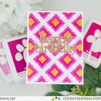 Simon Says Stamp Stencils Tiled Art 1020mt Be Bold Birthday Card