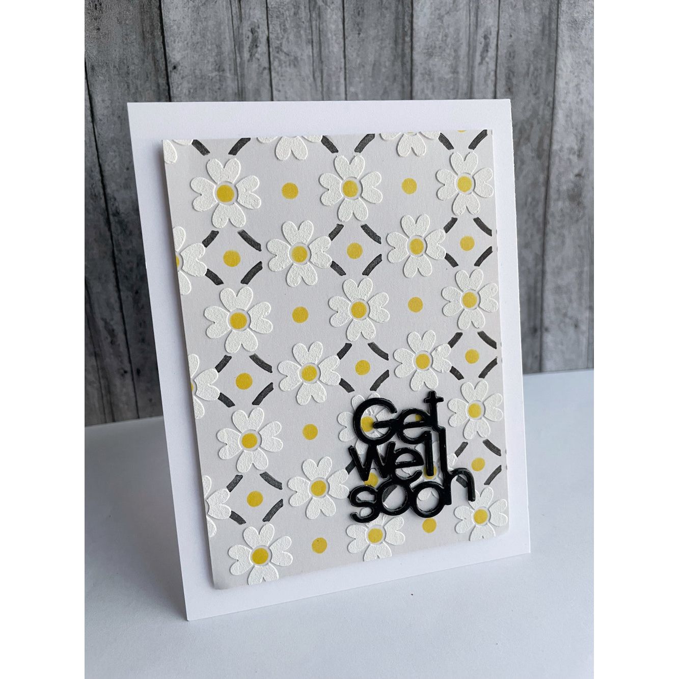 Simon Says Stamp Stencils Tiled Posy 1019st Celebrate Get Well Card | color-code:ALT04