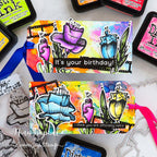 Tim Holtz Distress Carved Pumpkin Ink Pad And Reinker Bundle Ranger Rainbow Tags | color-code:ALT02