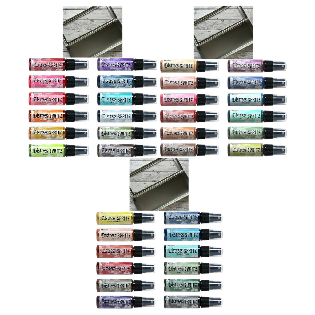 Tim Holtz Distress 36 Spritz And 3 Tins Bundle