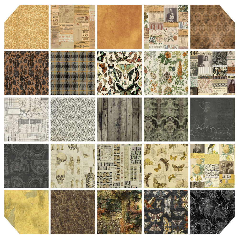 Tim Holtz Fabric Seasonal Palette Perk Halloween Pack of 40