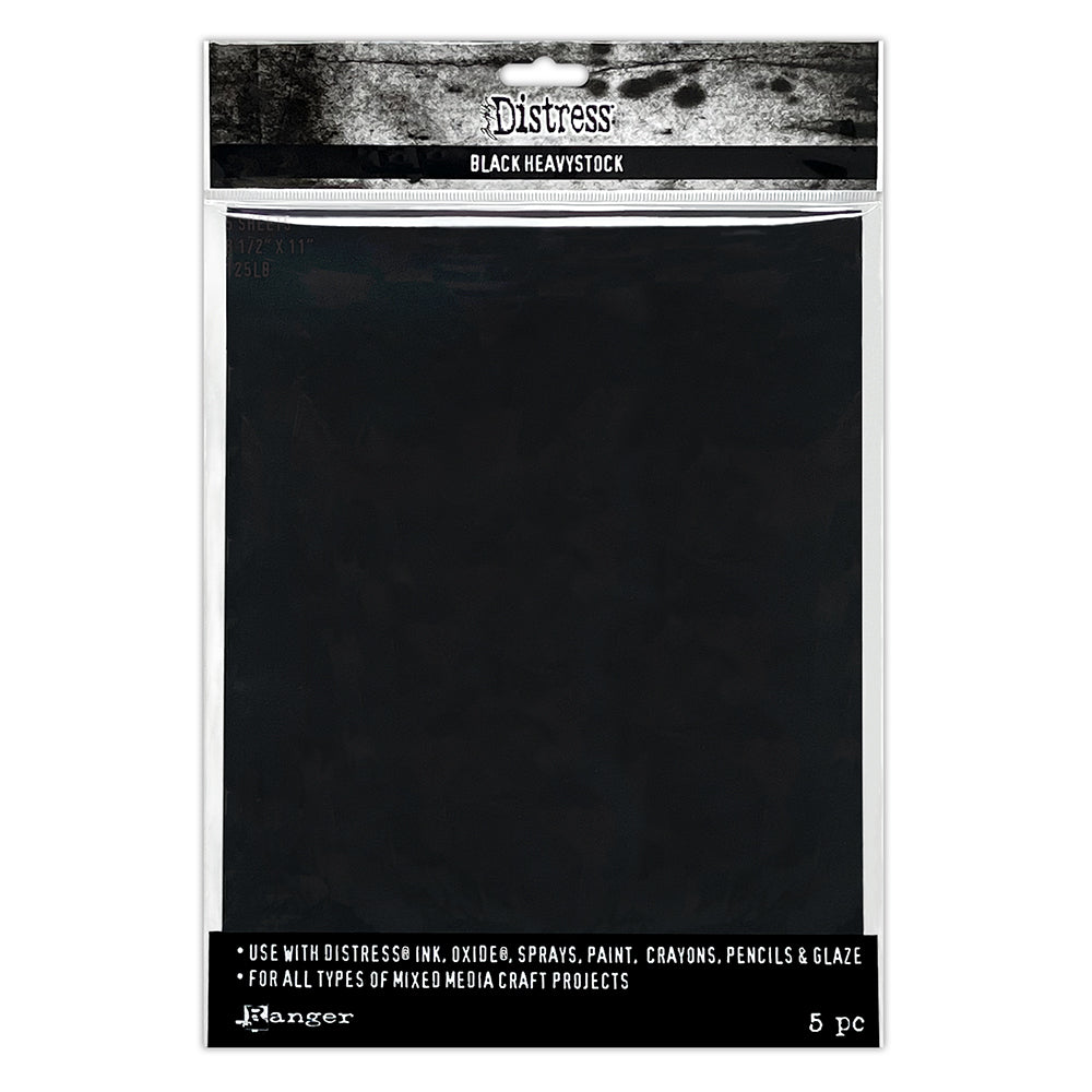 Tim Holtz 8.5 X 11 Distress Black Heavystock Ranger tda79293