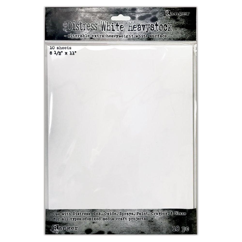 Tim Holtz 8.5 X 11 Distress White Heavystock Ranger tda76322