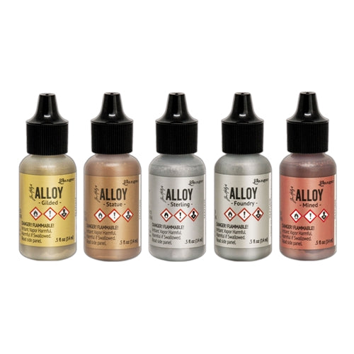 Tim Holtz Alcohol Ink Alloy Set Of 5 Ranger