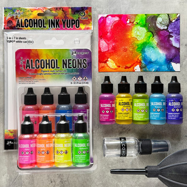 Tim Holtz Alcohol Ink Dandelion Ranger tal59424 Vibrant Background | color-code:ALT06
