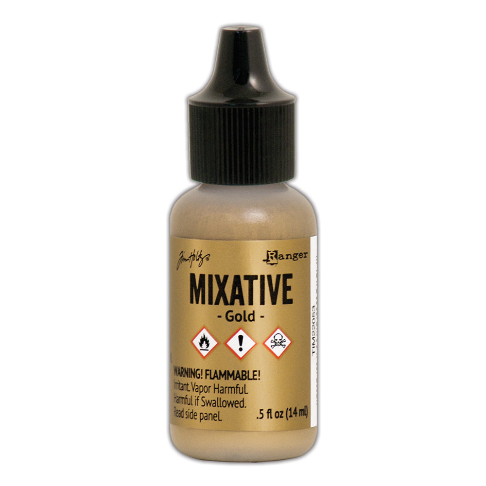 Tim Holtz Alcohol Ink Gold Metallic Mixative Ranger TIM22053