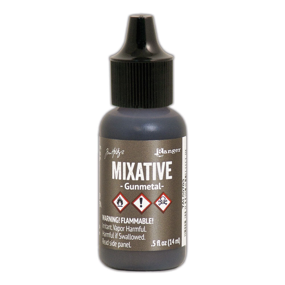 Tim Holtz Alcohol Ink Gunmetal Metallic Mixative Ranger tal59783