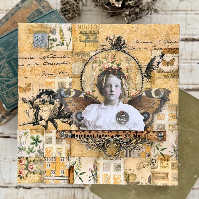 Tim Holtz Alcohol Ink Mushroom Ranger TIM22091 Intricate Panel Project | color-code:ALT02