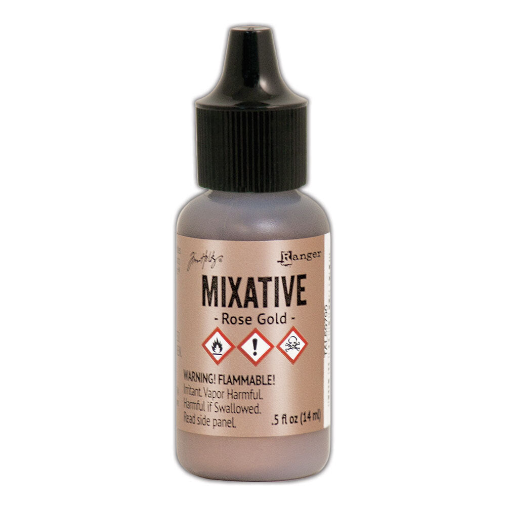 Tim Holtz Alcohol Ink Rose Gold Metallic Mixative Ranger tal59790