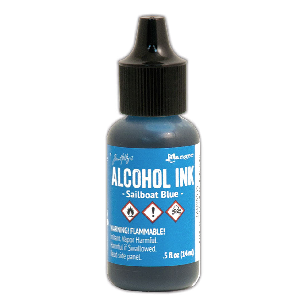 Tim Holtz Alcohol Ink Sailboat Blue Ranger TAB25535
