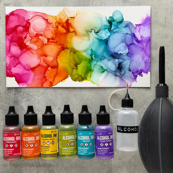 Tim Holtz Alcohol Ink Set Dockside Picnic Ranger TAK25962 Asked and Answered Series | color-code:ALT01