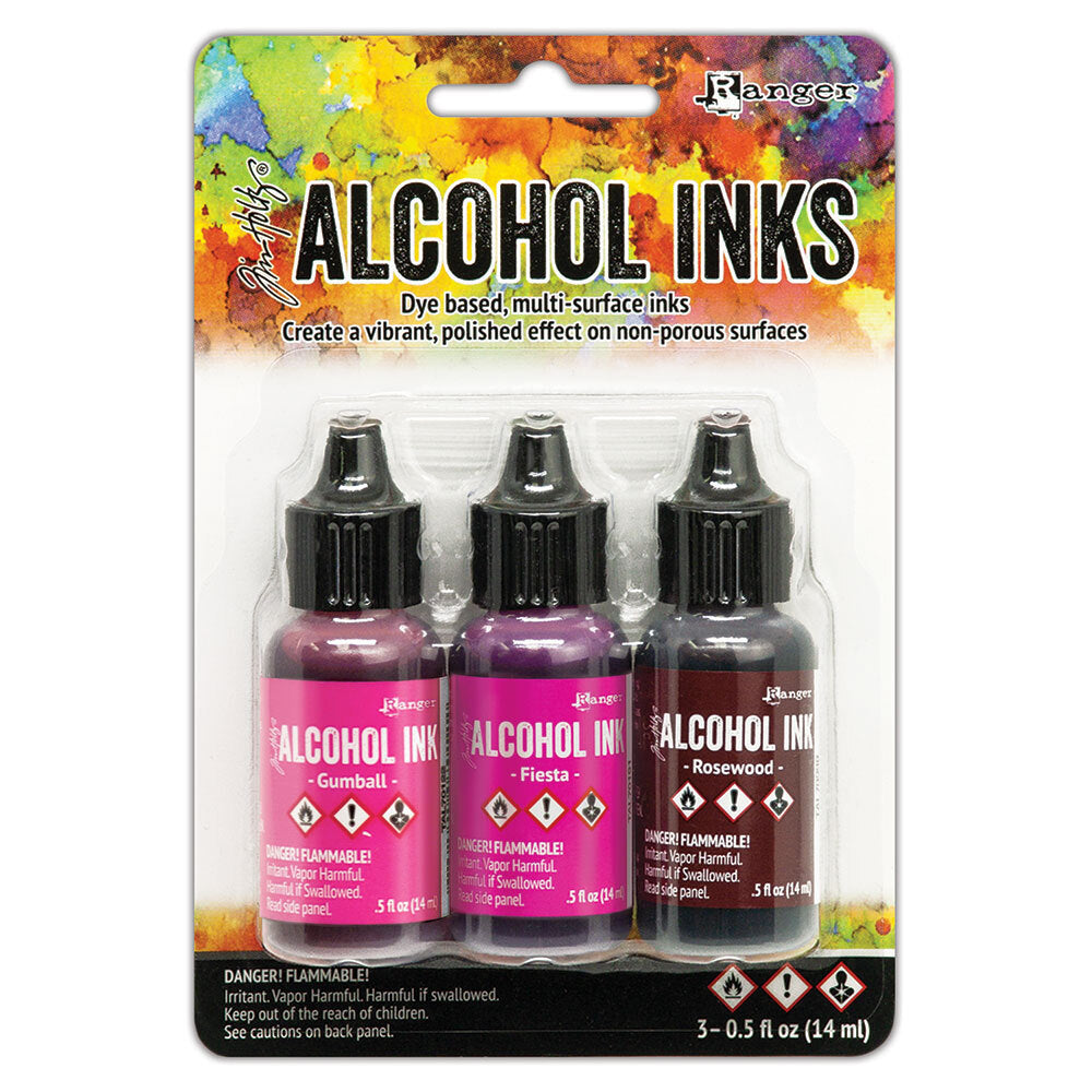 Tim Holtz Alcohol Ink Set Pink And Red Spectrum Ranger tak69638