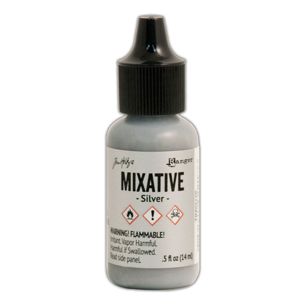 Tim Holtz Alcohol Ink Silver Metallic Mixative Ranger TIM22176