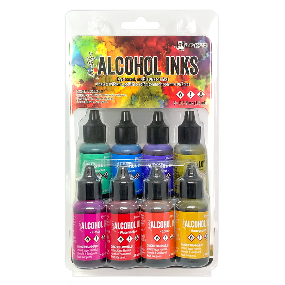 Tim Holtz Alcohol Ink Spectrum Retro 8 Pack Kit Ranger tak83009