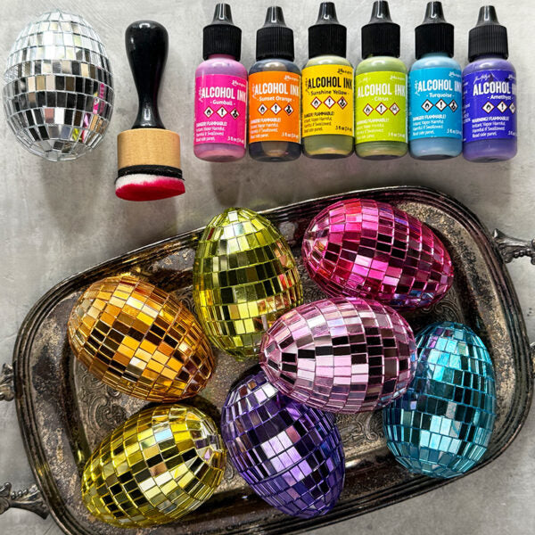 Tim Holtz Alcohol Ink Sunshine Yellow Ranger TAB25559 Easter Disco Eggs | color-code:ALT03