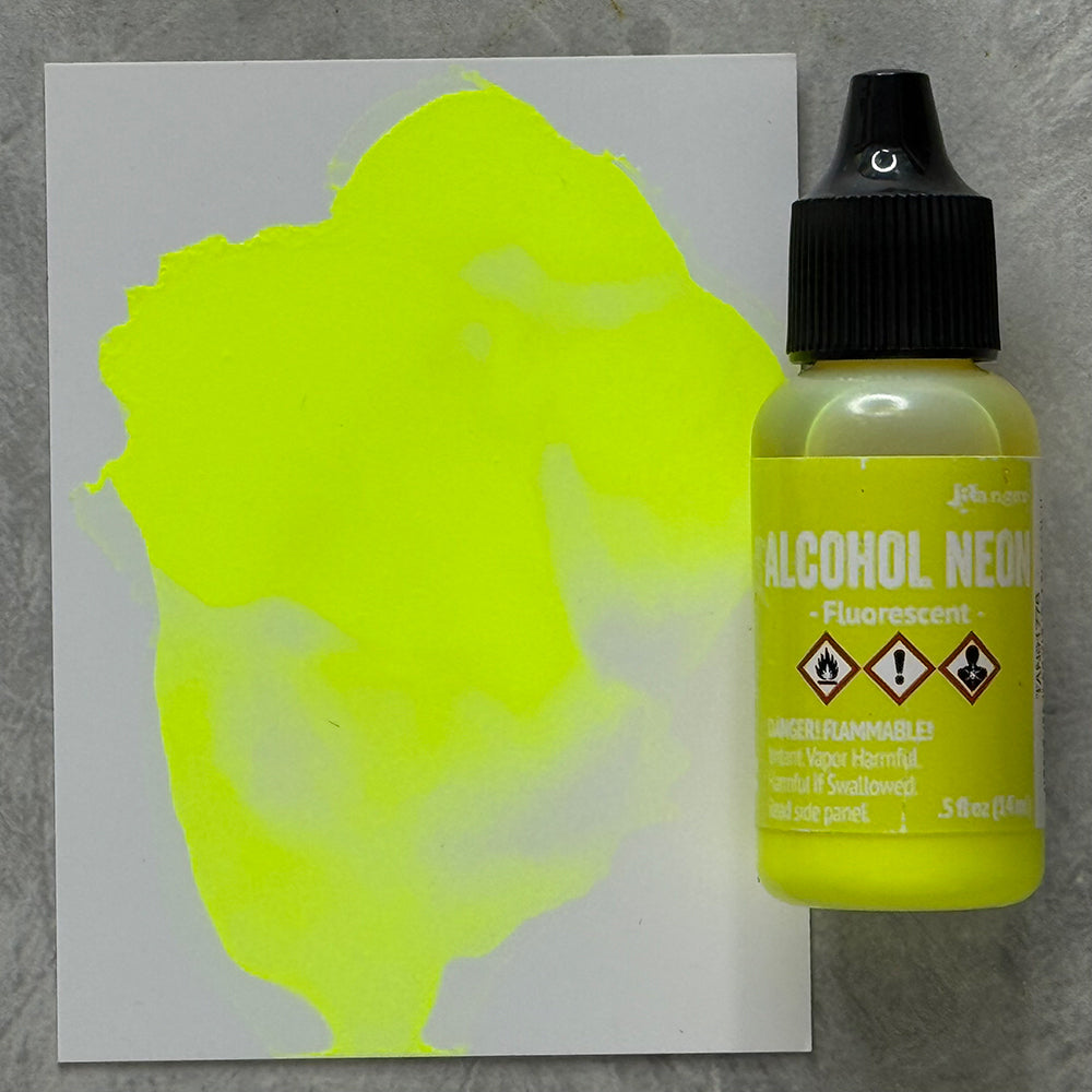 Tim Holtz Alcohol Neon Fluorescent Ranger tan91776 Color Swatch