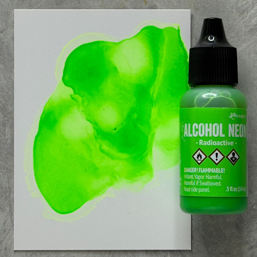 Tim Holtz Alcohol Neon Radioactive Ranger tan91790 Color Swatch