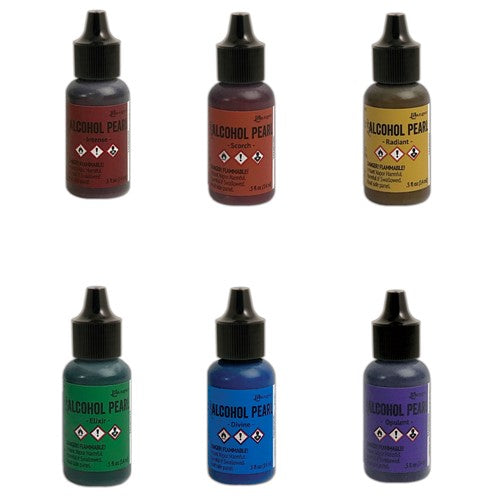 Tim Holtz Alcohol Pearls Ink Set Of 6 Ranger