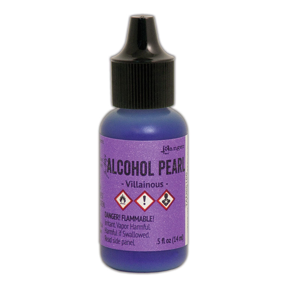 Tim Holtz Alcohol Pearls Ink Villainous Ranger tan65166