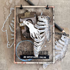 Tim Holtz Anatomy Chart Stamps with Simon Says Stamp Dies Bundle setac26 Renée Bergeron Condemned Card