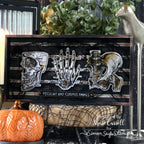 Tim Holtz Anatomy Chart Stamps with Simon Says Stamp Dies Bundle setac26 Shari Carroll Creepy Mixed Media Frame