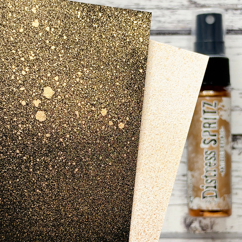 Tim Holtz Antiqued Bronze Distress Spritz tdu94647 Swatch