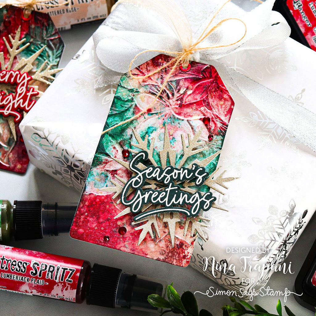 Tim Holtz Bundled Sage Distress Spritz tdu86253 Christmas Tags | color-code:ALT01